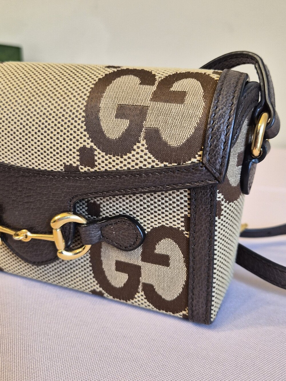 Gucci Horsebit 1955 GG Supreme Small Shoulder/Crossbody Bag - Picture 3 of 16